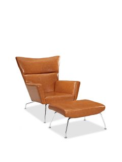 Class Leather Lounge Chair by Pearl River Modern NY