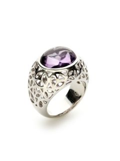 Medallion Amethyst & Silver Ring by Di MODOLO