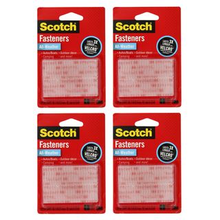 3m Scotch All weather Clear Fastener Strips (pack Of 4)