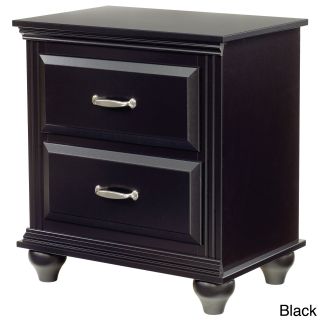 Lang Furniture Fully Assembled Nightstand With Two Drawers (26 X 16 X 24) Black Size 2 drawer