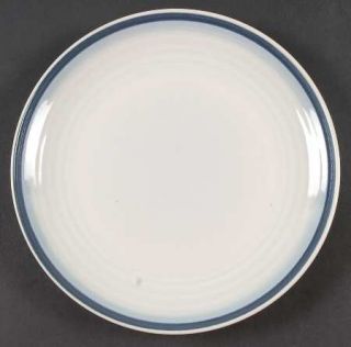 Pfaltzgraff Sky Luncheon Plate, Fine China Dinnerware   Dark & Light Blue   Band