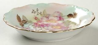 Schumann   Bavaria Wild Rose Scalloped (Rim/Embossed) Coupe Soup Bowl, Fine Chin
