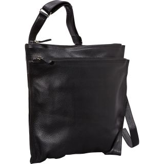Derek Alexander NS Super Slim w/ Double Top Zip Shoulder Bag