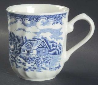 Churchill China Brook Blue, The (Columbia, Malaysia) Mug, Fine China Dinnerware