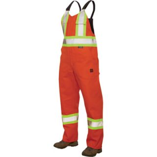 Tough Duck High-Visibility Duck Unlined Bib Overall — Regular Sizes  Safety Coveralls