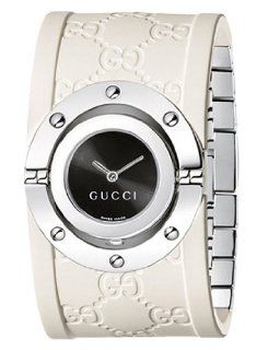Gucci Twirl Collection Ladies White GG Rubber Watch YA112422 Gucci Watches