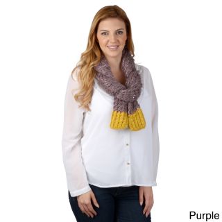 Journee Collection Womens Two tone Knit Scarf
