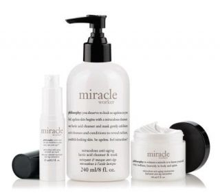 philosophy miracle worker advanced anti aging skincare trio —