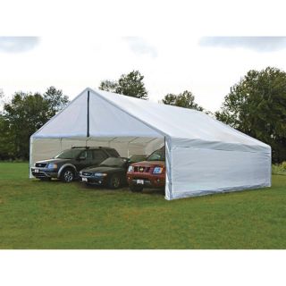 ShelterLogic Ultra Max 30Ft.W Industrial Canopy — 30ft.L x 30ft.W x 13ft.H, 2 3/8in. Frame, 12-Leg, Model# 27772  Ultra Max   2 3/8in. Dia. Frame Canopies