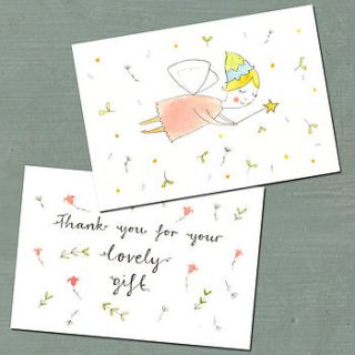 fairy thank you postcard by victoria whincup illustration