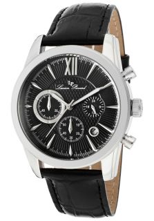 Lucien Piccard 12356 01  Watches,Mens Mulhacen Chronograph Black Dial Black Genuine Leather, Chronograph Lucien Piccard Quartz Watches
