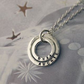 personalised baby names necklace by posh totty designs boutique