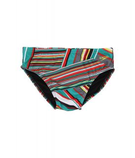 Speedo Rainbow Stripe Water Polo Brief Mens Swimwear (Gray)