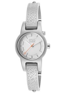 ESQ by Movado 7101412  Watches,Womens White Dial Semi bangle Stainless Steel, Casual ESQ by Movado Quartz Watches