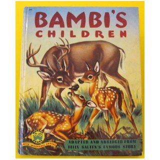 Bambi's Children (Wonder Book #544, 1951) felix salten  Kids' Books