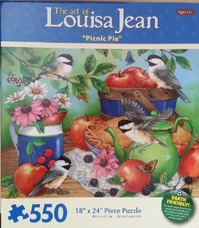 The Art of Louisa Jean "Picnic Pie" 550 Piece Puzzle 