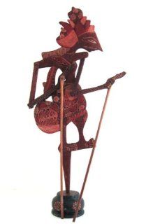Shadow Puppet Bali Theater Art Hand Puppet Wood and Batik  OMA BRAND   Home Decor Products