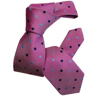 Dmitry Boys Pink Patterned Pink Italian Silk Woven Tie