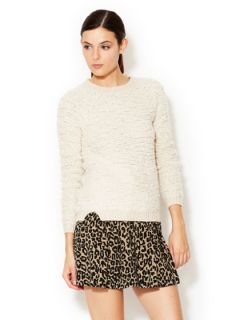 Crewneck Boucle Sweater by Rebecca Taylor