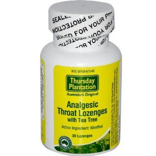 Thursday Plantation   Analgesic Throat Lozenges With Tea Tree   30 Lozenges Health & Personal Care