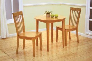 Round Leg Table   Maple   Bistro Table And Chairs