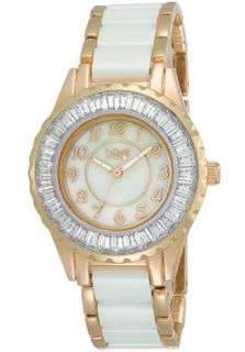 Burgi BUR066WTR  Watches,Womens Swarovski Crystal White MOP Rose Gold Tone Base Metal & White Ceramic, Casual Burgi Quartz Watches