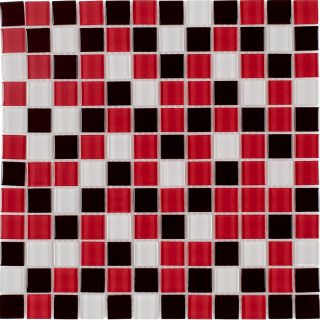 Elida Ceramica Beep Bop Love Glass Mosaic Square Indoor/Outdoor Wall Tile (Common 12 in x 12 in; Actual 11.75 in x 11.75 in)