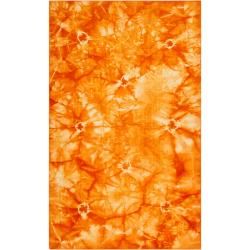 Hand woven Nordmann Burnt Orange Wool Rug (2' x 3') Surya Accent Rugs