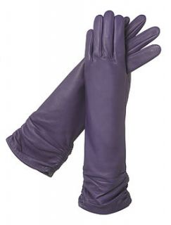 grace women's long silk lined leather gloves by southcombe gloves
