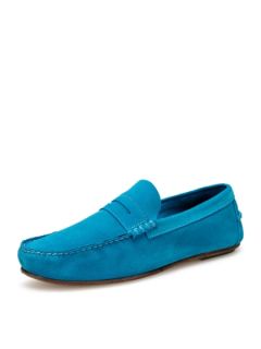 Suede Penny Loafers by Florsheim by Duckie Brown
