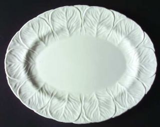 Coalport Countryware 14 Oval Serving Platter, Fine China Dinnerware   All White
