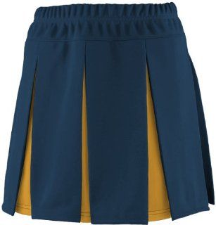 Ladies/Girls Liberty Cheerleaders Uniform Skirts NAVY/ GOLD GS  Athletic Cheerleading Apparel  Sports & Outdoors