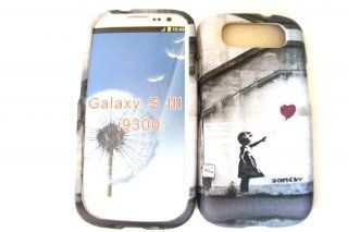 Samsung Galaxy S3 i9300 Designer Banksy Grafitti Art Ballon Girl Full case Cover Front&Back Cell Phones & Accessories