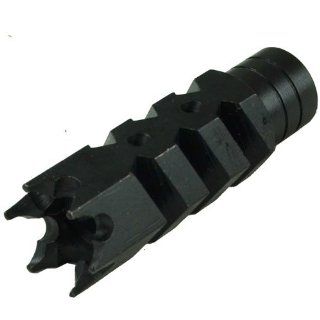 Tactical Heavy Duty Model 4/15 Machined Matte Steel 6 Prong Impact Defense Break Brake Shroud Cage With Crush Washer For 1/2 x 28 TPI Thread Pattern For .223 556 5.56  Gunsmithing Tools And Accessories  Sports & Outdoors