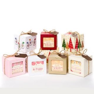 set of three soaps christmas gift box by the bakewell soap company
