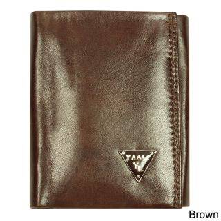 Yaali Mens Leather Tri fold Wallet