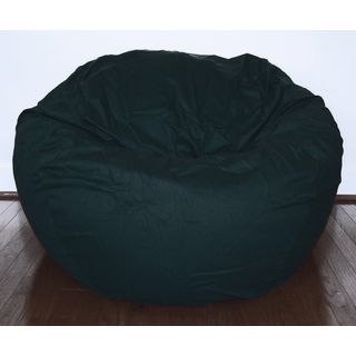 Ahh Products Black Cotton Twill 36 inch Washable Bean Bag Chair Black Size Large