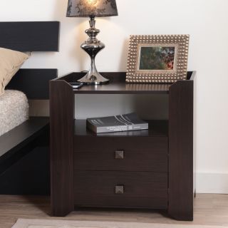 Furniture Of America Furniture Of America Langerz Espresso 2 drawer Nightstand Cappuccino Size 2 drawer