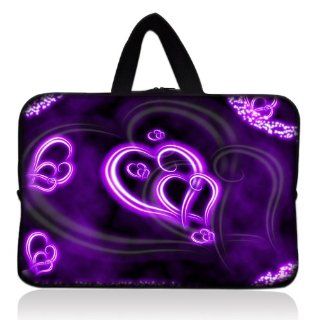 Purple Hearts 7" Tablet Sleeve Bag Cover Case Pouch with Handle for 7" 8" Barnes & Noble Nook Tablet/ Acer Iconia A100 A110 Tablet Computers & Accessories
