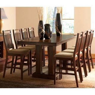 A Line Furniture Marissa Dark Oak 9 piece Counter Height Dining Set Brown Size 9 Piece Sets