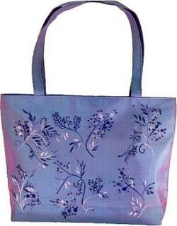 hand embroidered silk handbag by incantation home & living