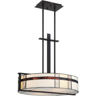 Luxe With Mystic Black Finish 4 light Pendant