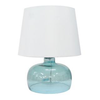 Integrity 20 inch Blue Opal Glass Table Lamp