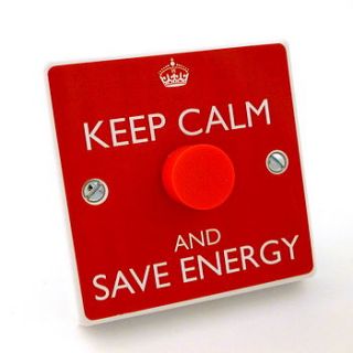 keep calm and save energy light switch by candy queen designs