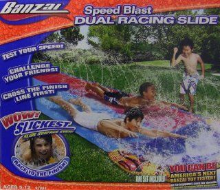 Banzai Speed Blast Dual Racing Slide Toys & Games