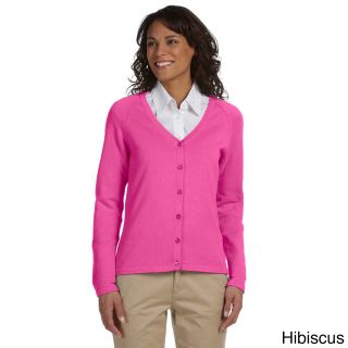 Chestnut Hill Womens Solid Six button Cardigan Pink Size XXL (18)