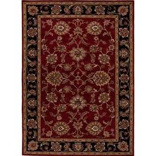 Hand tufted Traditional Oriental Red/ Orange Rug (10 X 14)