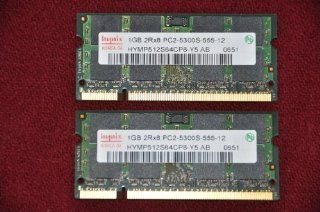 Hynix Universal 1GB 2Rx8 PC2 5300S 555 12 Laptop RAM Computers & Accessories