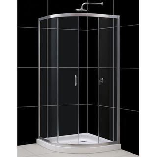 Dreamline Solo Sliding Shower Clear Enclosure And 36x36 inch Shower Floor