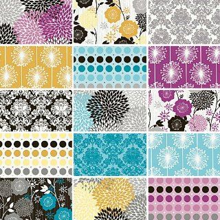 Riley Blake ANDREA VICTORIA Precut 10 inch Stacker Layer Cake Cotton Fabric Quilting Squares Assortment 10 3550 15 Floral Flowers Polka Dots Damask